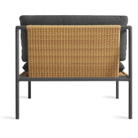 Dog Days Outdoor Lounge Chair in Sunbrella Coal / Charcoal - Angle 9