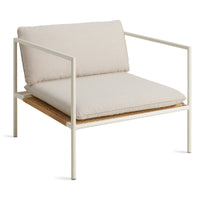 Dog Days Outdoor Lounge Chair in Sunbrella Linen - Angle 3
