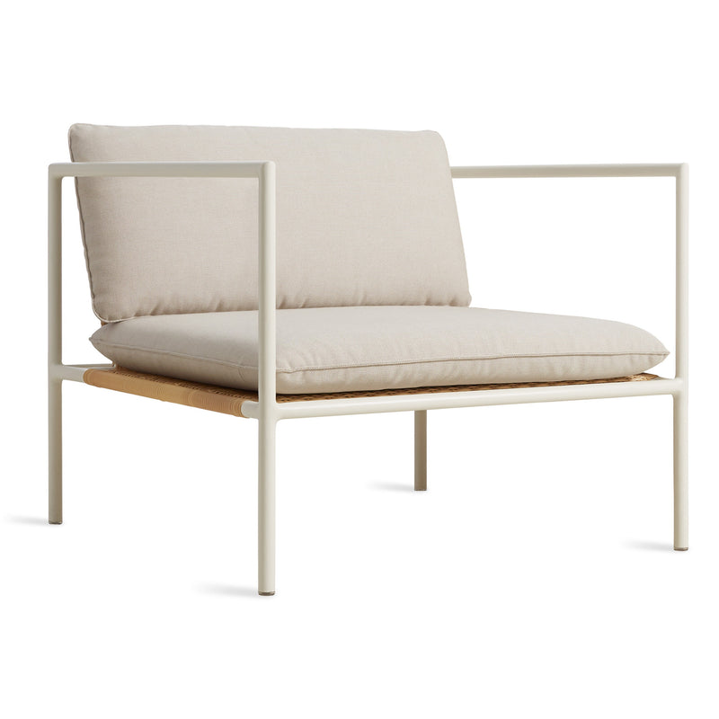 Dog Days Outdoor Lounge Chair in Sunbrella Linen - Angle 2