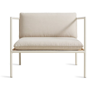 Dog Days Outdoor Lounge Chair in Sunbrella Linen / White - Angle 1