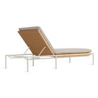 Dog Days Outdoor Sun Lounger in Sunbrella Linen / White - Angle 7