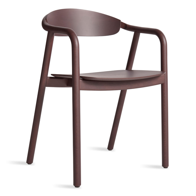 Dibs Chair in Oxblood - Angle 1