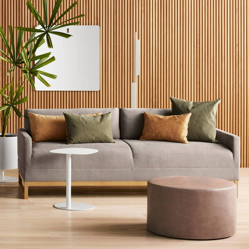 Diplomat 80" Sleeper Sofa in Tofte Grey / White Oak