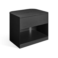 Dally Nightstand in Black - Angle 5