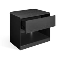 Dally Nightstand in Black - Angle 6