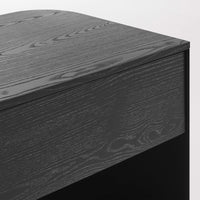 Dally Nightstand in Black - Angle 11