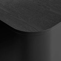 Dally Nightstand in Black - Angle 13