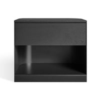 Dally Nightstand in Black - Angle 1