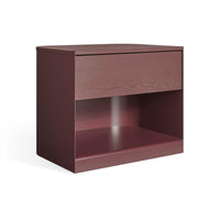 Dally Nightstand in Oxblood - Angle 3