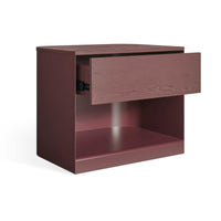 Dally Nightstand in Oxblood - Angle 4