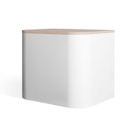 Dally Nightstand in White - Angle 9