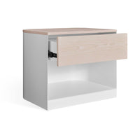 Dally Nightstand in White - Angle 4