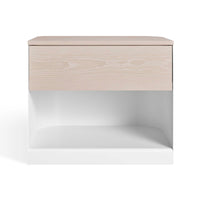 Dally Nightstand in White - Angle 1