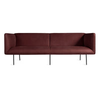 Dandy 96&quot; Sofa in Oxblood Leather - Angle 1