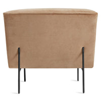Dandy Lounge Chair in Camel Velvet - Angle 6