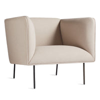 Dandy Lounge Chair in Oatmeal - Angle 3