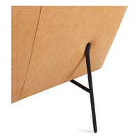 Dandy 96&quot; Sofa in Camel Leather - Angle 5