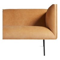 Dandy 96&quot; Sofa in Camel Leather - Angle 6