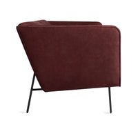 Dandy 86&quot; Sofa in Oxblood Leather - Angle 4