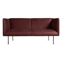 Dandy 70&quot; Sofa in Oxblood Leather - Angle 1