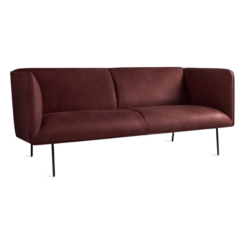 Dandy 70" Sofa in Oxblood Leather