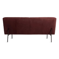 Dandy 70&quot; Sofa in Oxblood Leather - Angle 5