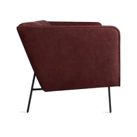 Dandy 70&quot; Sofa in Oxblood Leather - Angle 3