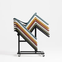 Stacking Chair Dolly in Black - Angle 7