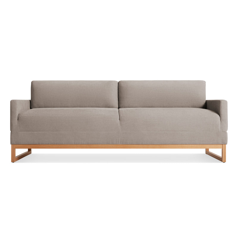 Diplomat 80" Sleeper Sofa in Tofte Grey / White Oak