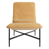 Deep Thoughts Leather Chaise in Camel Leather - Angle 8