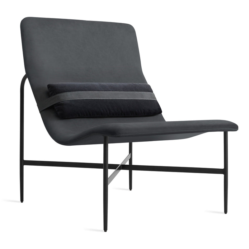 Deep Thoughts Leather Lounge Chair en Ink Leather