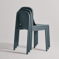 Decade Chair in Marine Blue - Angle 10