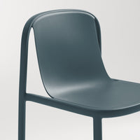 Decade Chair in Marine Blue - Angle 11