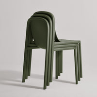 Decade Chair in Olive - Angle 9