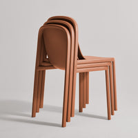 Decade Chair in Tomato - Angle 10