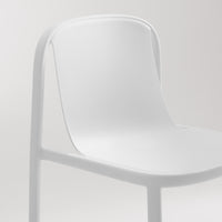 Decade Chair in White - Angle 11