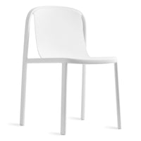 Decade Chair in White - Angle 6
