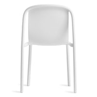 Decade Chair in White - Angle 9