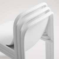 Decade Chair in White - Angle 13