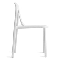 Decade Chair in White - Angle 7