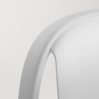 Decade Chair in White - Angle 12