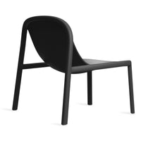 Decade Lounge Chair in Black - Angle 6