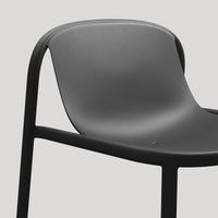 Decade Lounge Chair in Black - Angle 9