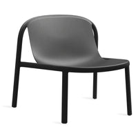 Decade Lounge Chair in Black - Angle 3
