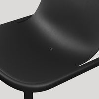 Decade Lounge Chair in Black - Angle 10