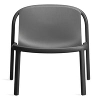 Decade Lounge Chair in Black - Angle 1