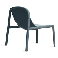 Decade Lounge Chair in Marine Blue - Angle 7