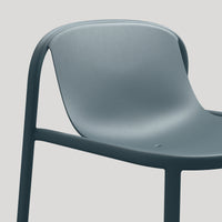 Decade Lounge Chair in Marine Blue - Angle 10