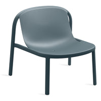 Decade Lounge Chair in Marine Blue - Angle 5