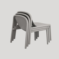 Decade Lounge Chair in Putty - Angle 9